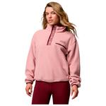 Columbia Fleece Helvetia II Cropped Half Snap Fleece Eraser Pink Fig Rich Wine Overview