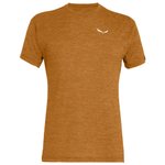 Salewa Hiking tee-shirt Puez Melange Dry M Golden Brown Melange Overview