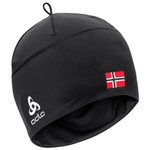 Odlo Langlauf Mützen Hat Polyknit Fan Warm Eco Black - Norwegian Flag Präsentation