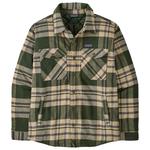 Patagonia Giubbotto Street Lightweight Insulated Fjord Flannel Shirt Old Growth Green Presentazione