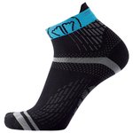 Sidas Socks Run Feel Ankle Black Turquoise Overview
