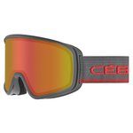 Cebe Masque de Ski Striker Evo Matt Graphite Red Pc Vario Perfo Amber Flash Red Présentation