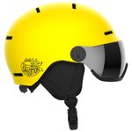 Salomon Casco con visera Orka Visor Vibrant Yellow Flash Silver Presentación