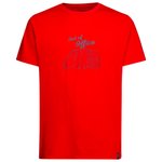 La Sportiva T-Shirt zum Klettern Cinquecento T-Shirt M Mountain Red Präsentation