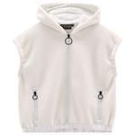 CMP Fleece Woman Jacket Fix Hood Ivory Voorstelling