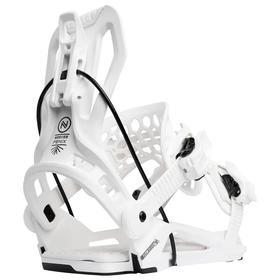 UP100 Paire De Fixations Snowboard Ankle Toe Ladder Straps Blanches - Longueur 215mm