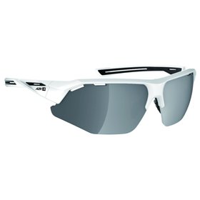 AZR Sonnenbrille Galibier Vernie Blanc Noir Gris Miroir Präsentation AZR Sonnenbrille Galibier Vernie Blanc Noir Gris Miroir Präsentation
