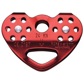 Alomejor Poulie Tyrolienne Double 30KN - Légère Résistante Escalade Descente Aluminium