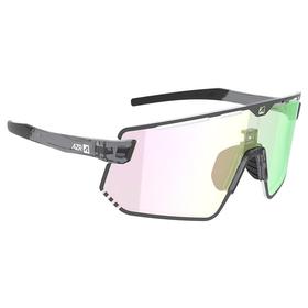 AZR Sonnenbrille Flash Rx Noire Vernie Multicouche Irisé Vert Präsentation AZR Sonnenbrille Flash Rx Noire Vernie Multicouche Irisé Vert Präsentation