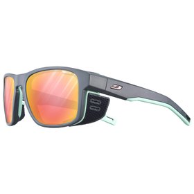 Julbo Occhiali da sole Shield M Mat Gris Foncé Pastel Vert Reactiv Glare Control 1-3 Presentazione Julbo Occhiali da sole Shield M Mat Gris Foncé Pastel Vert Reactiv Glare Control 1-3 Presentazione