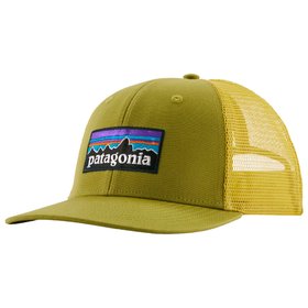 Patagonia Berretto P-6 Logo Trucker Hat Graze Green Presentazione Patagonia Berretto P-6 Logo Trucker Hat Graze Green Presentazione