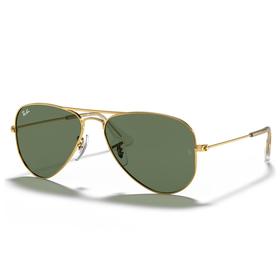 Ray Ban Sonnenbrille Aviator Kids Polished Arista Gold Dark Green Präsentation Ray Ban Sonnenbrille Aviator Kids Polished Arista Gold Dark Green Präsentation
