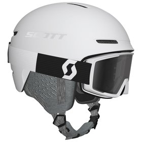 Scott Helm Combo Helmet Track + Factor Goggle Combo White Präsentation Scott Helm Combo Helmet Track + Factor Goggle Combo White Präsentation