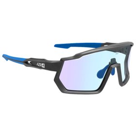 AZR Gafas Pro Race Rx Noire Mate Photochromique Irisé Bleue Presentación AZR Gafas Pro Race Rx Noire Mate Photochromique Irisé Bleue Presentación