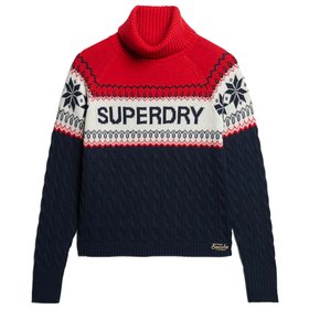 Pull superdry rouge on sale