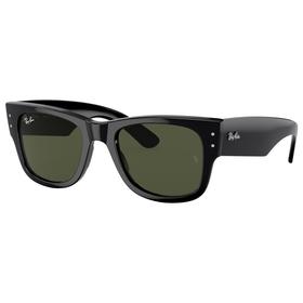 Ray Ban RB0840S Mega Wayfarer Polished Black Green G-15  Ray Ban RB0840S Mega Wayfarer Polished Black Green G-15