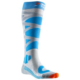 X Socks Calze Ski Control 4.0 Wmn Grey Melange Turquoise Presentazione X Socks Calze Ski Control 4.0 Wmn Grey Melange Turquoise Presentazione