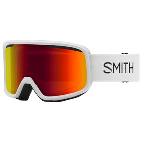 Smith Skibrille Frontier White Red Sol-x Mirror Präsentation Smith Skibrille Frontier White Red Sol-x Mirror Präsentation