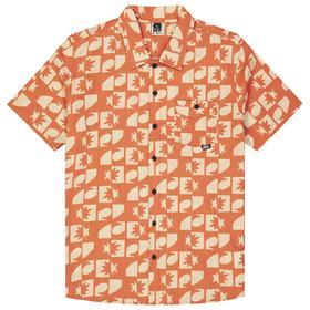 Chemise Picture Organic Homme XL - Verte à Motifs Fleurs - Manches Courtes - Tencel éco