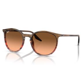 Ray Ban Zonnebrillen RB2204 Polished Striped Red Brown Gradient Black Pink Voorstelling Ray Ban Zonnebrillen RB2204 Polished Striped Red Brown Gradient Black Pink Voorstelling