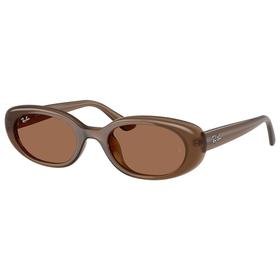 Ray Ban Zonnebrillen RB4441D Matte Brown Opaline Dark Brown Voorstelling Ray Ban Zonnebrillen RB4441D Matte Brown Opaline Dark Brown Voorstelling