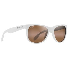 Maui Jim Occhiali da sole Kikonia XL Shiny Solid White Hcl Bronze Mineral Superthin Presentazione Maui Jim Occhiali da sole Kikonia XL Shiny Solid White Hcl Bronze Mineral Superthin Presentazione