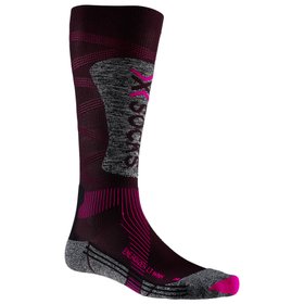 X-Socks X-Bionic Damen Sky Two Socken – Flamingo Pink & Pearl Grey, Größe 41-42