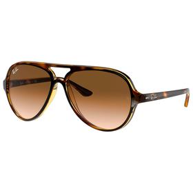 Ray Ban Occhiali da sole RB4125 Cats 5000 Classic Polished Light Havana Gradient Light Brown Presentazione Ray Ban Occhiali da sole RB4125 Cats 5000 Classic Polished Light Havana Gradient Light Brown Presentazione