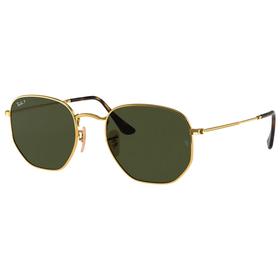 Ray Ban RB3548N Hexagonal Flat Polished Gold Polar Green  Ray Ban RB3548N Hexagonal Flat Polished Gold Polar Green