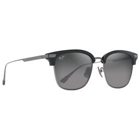 Maui Jim Zonnebrillen Kalaunu Asian Fit Shiny Black Dark Silver Neutral Grey MauiBrilliant Voorstelling Maui Jim Zonnebrillen Kalaunu Asian Fit Shiny Black Dark Silver Neutral Grey MauiBrilliant Voorstelling