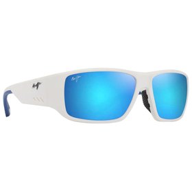Maui Jim Zonnebrillen Keha Asian Fit Blanc Mat Bleu Hawaï Minéral SuperThin Voorstelling Maui Jim Zonnebrillen Keha Asian Fit Blanc Mat Bleu Hawaï Minéral SuperThin Voorstelling