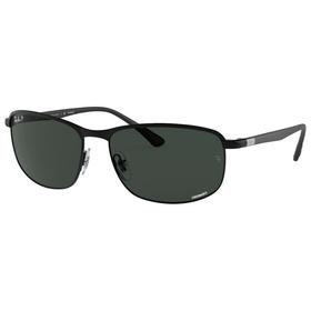 Ray Ban Zonnebrillen RB3671CH Matte Black Chromance Dark Grey Polar Voorstelling Ray Ban Zonnebrillen RB3671CH Matte Black Chromance Dark Grey Polar Voorstelling