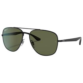 Ray Ban Zonnebrillen RB3683 Polished Black Green G-15 Polar Voorstelling Ray Ban Zonnebrillen RB3683 Polished Black Green G-15 Polar Voorstelling