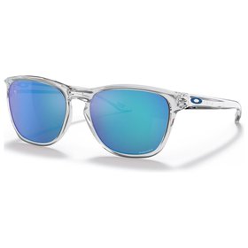 Oakley Sonnenbrille Manorburn Polished Clear Prizm Sapphire Präsentation Oakley Sonnenbrille Manorburn Polished Clear Prizm Sapphire Präsentation