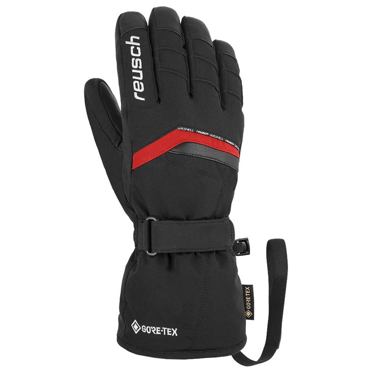 Reusch Gloves Manni Gtx Black White Fire Red Overview