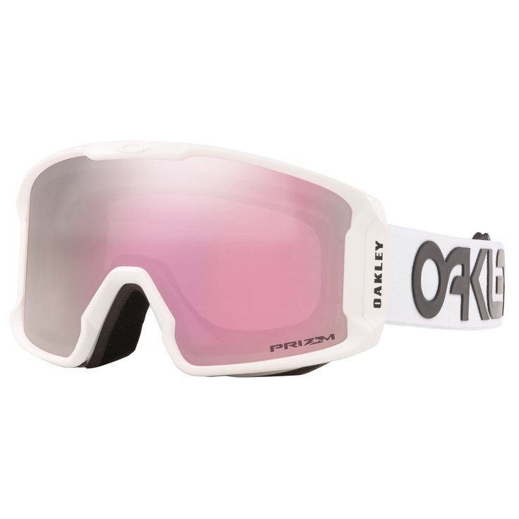 Oakley Masque de Ski Line Miner Xm Factory Pilot White Prizm Hi Pink Iridium Présentation