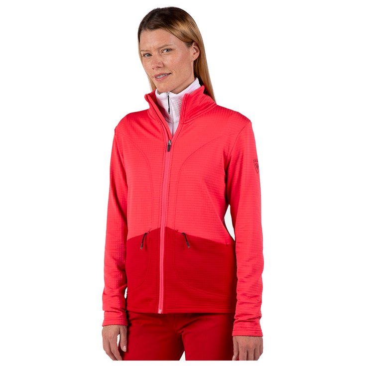 Rossignol W Blackside Fleece Full Zip Tea Rose 