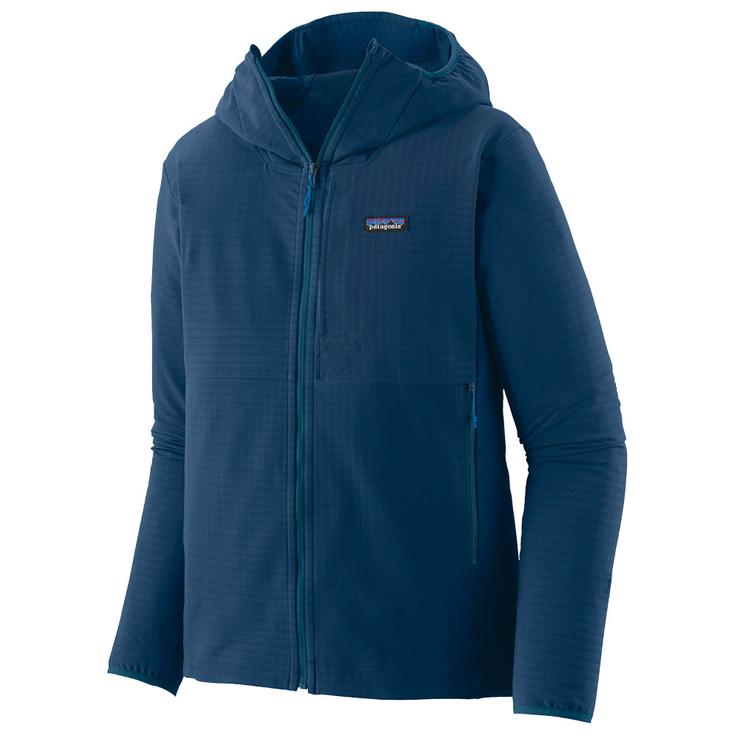 Patagonia Fleece M's R1 Techface Hoody Tidepool Blue Overview