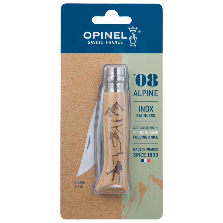 Opinel Messer N°8 Sport Grave Blister Escalade Präsentation