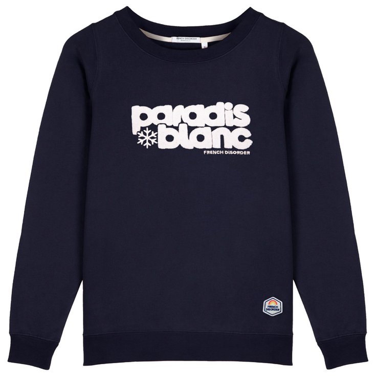 French Disorder Sweatshirt Marlon Paradis Blanc Navy Overview