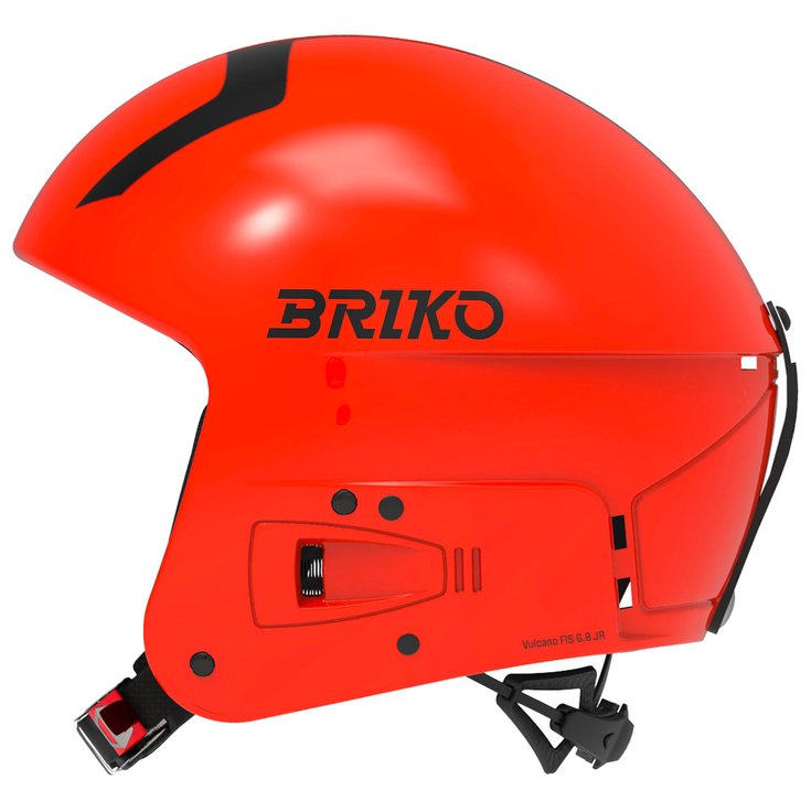 Briko Casco Vulcano Fis 6.8 Junior Shiny Orange Fluo Black Presentazione