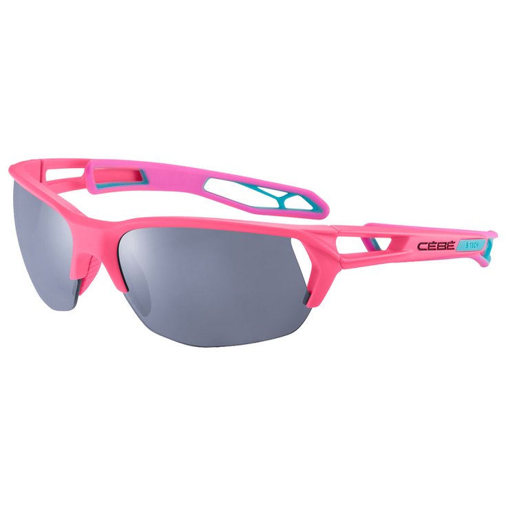 Cebe Sunglasses S'Track Ultimate M Nineties Blue Black Pink Matte Zone Grey Cat.3 Silver + Zone Clear Cat.0 Overview