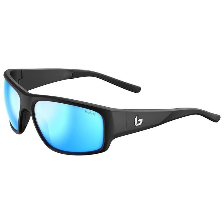 Bollé Lunettes de soleil Sfinx Black Matte Sky Blue Polarized Présentation