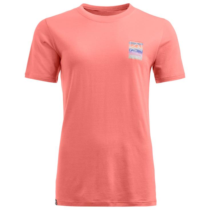 Ortovox Tee-shirt de rando 140 Cool Mtn Gradient Tee Shirt W Blossom Présentation