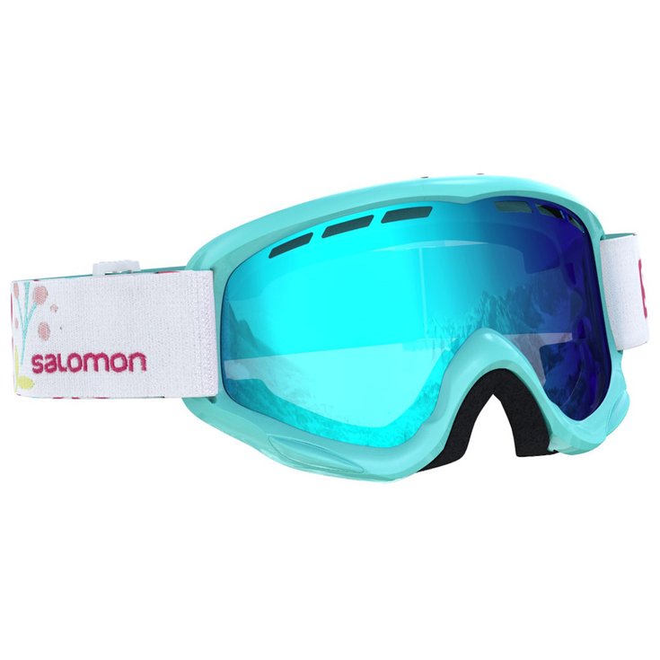Salomon Maschera Juke Aruba Flower Mid Blue Presentazione