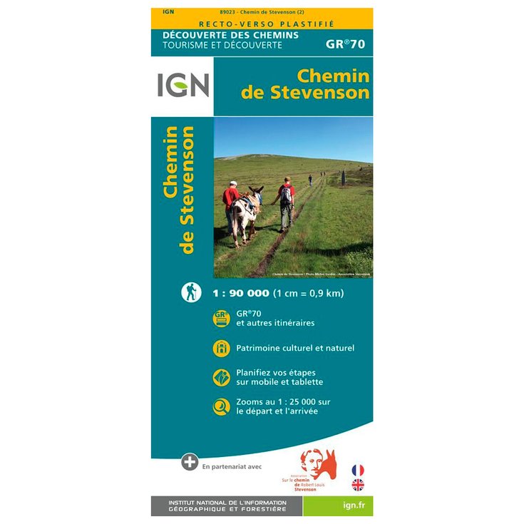 IGN Map Chemin de Stevenson GR70 Overview