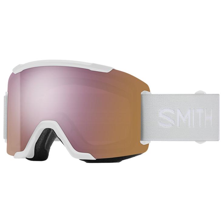 Smith Masque de Ski Squad 2 White Vapor Chromapop Everyday Rose Gold Mirror + Yellow Présentation