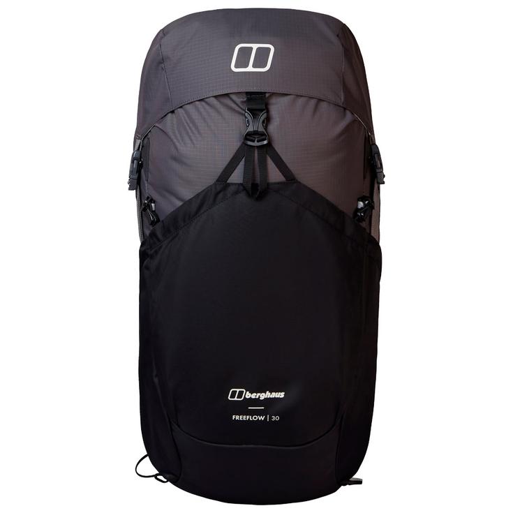 Berghaus Zaino Freeflow 30L Pack Grey Pinstripe Jet Black Presentazione Berghaus Zaino Freeflow 30L Pack Grey Pinstripe Jet Black Presentazione