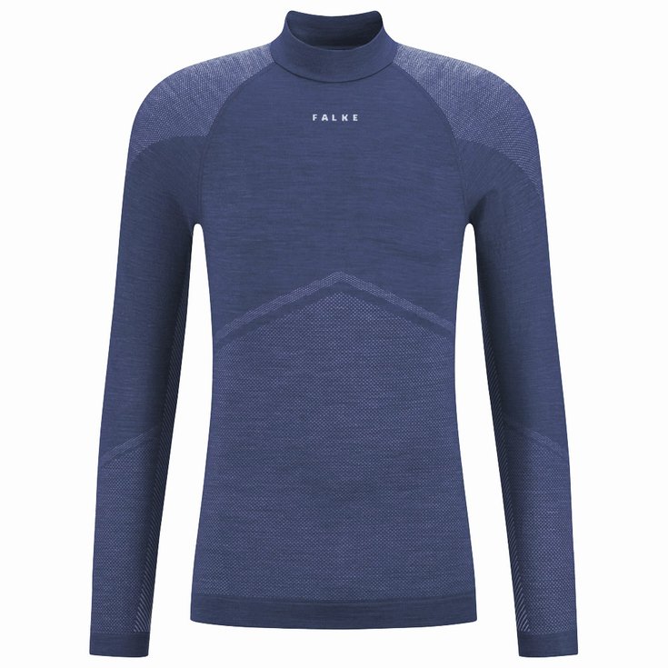 Falke Technische onderkleding Wool Tech Longsleeved Shirt Trend Space Blue Voorstelling