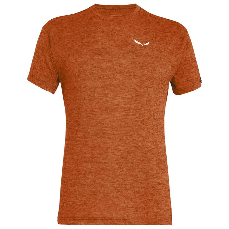 Salewa Wander-T-Shirt Puez Melange Dry M Bombay Brown Melange Präsentation
